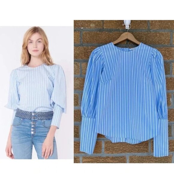 Veronica Beard Clarke Puff Sleeve Blouse NWTsize 2 - Picture 1 of 15